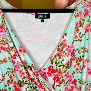 Womens Floral Sleeveless Dress size 3X